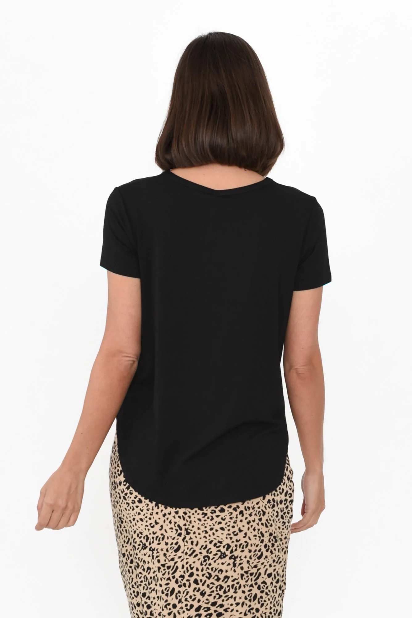 Veronica Black Bamboo Tee