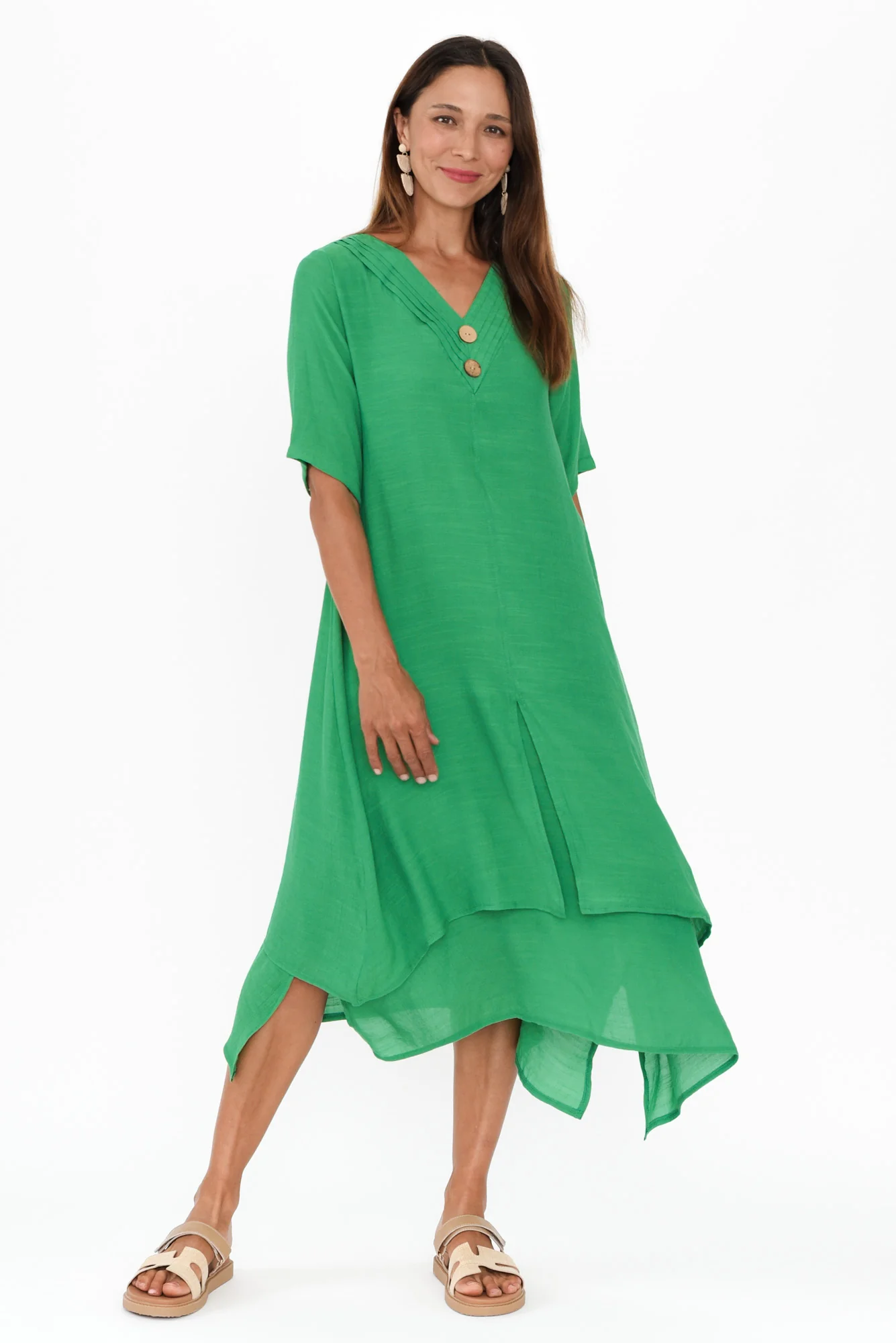 Nala Green Layers Dress