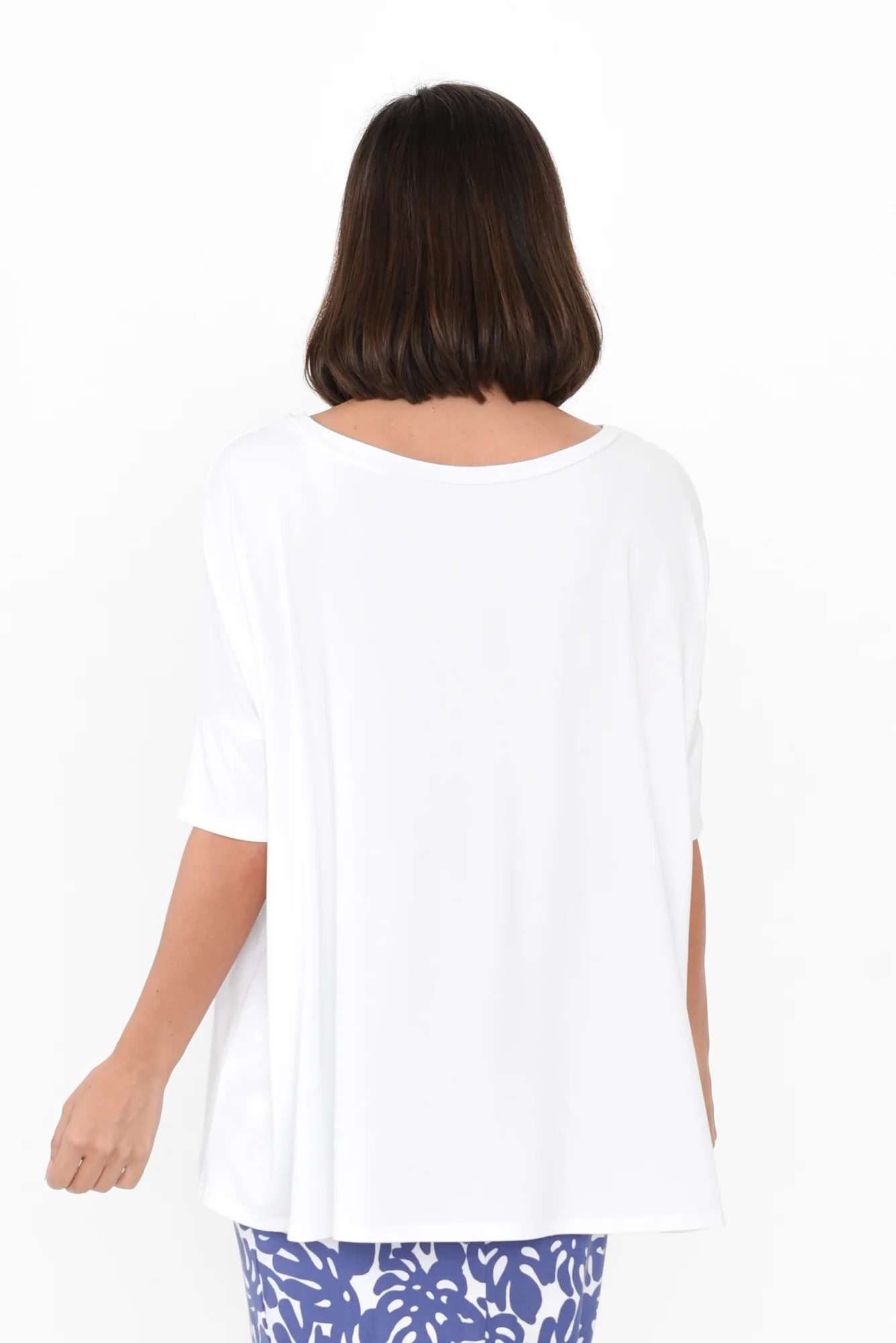 Gina White Bamboo Top