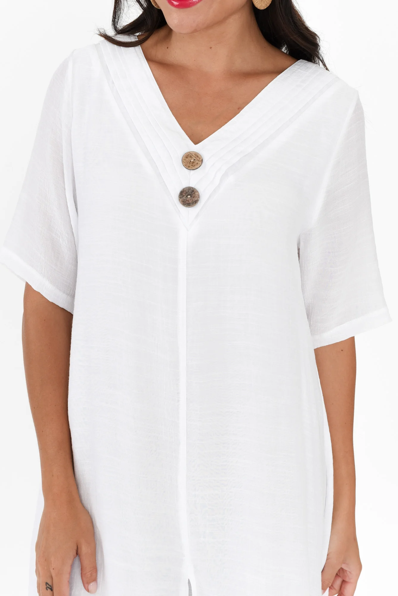 Nala White Layers Dress