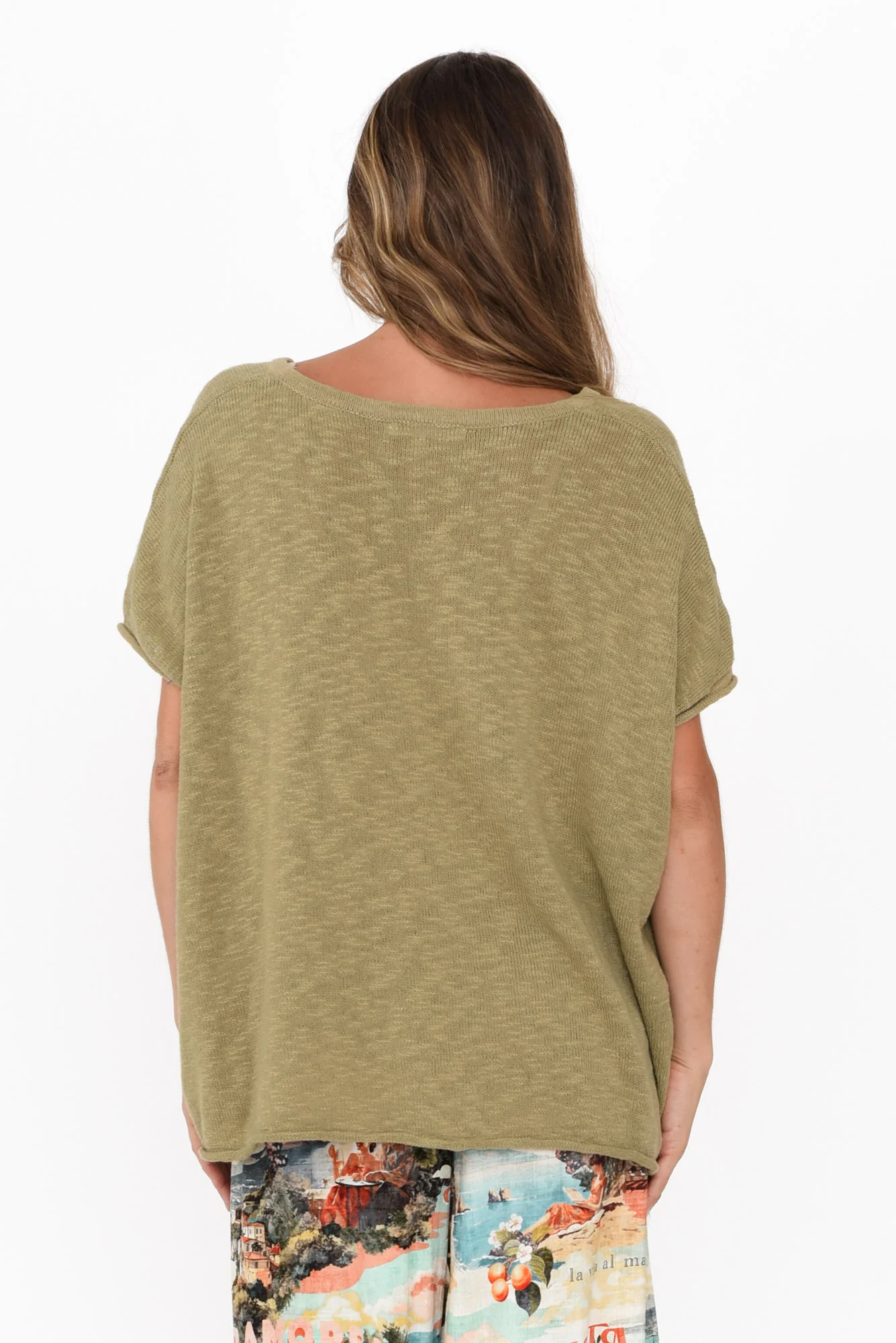 Saxon Sage Oversized Knit Top