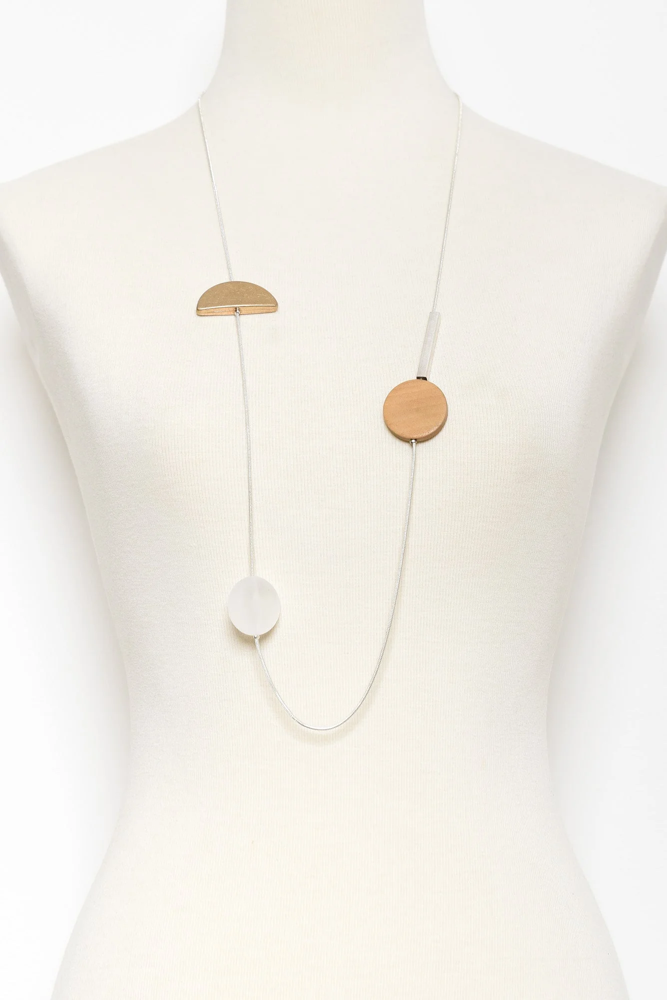 Naina Silver Beaded Necklace