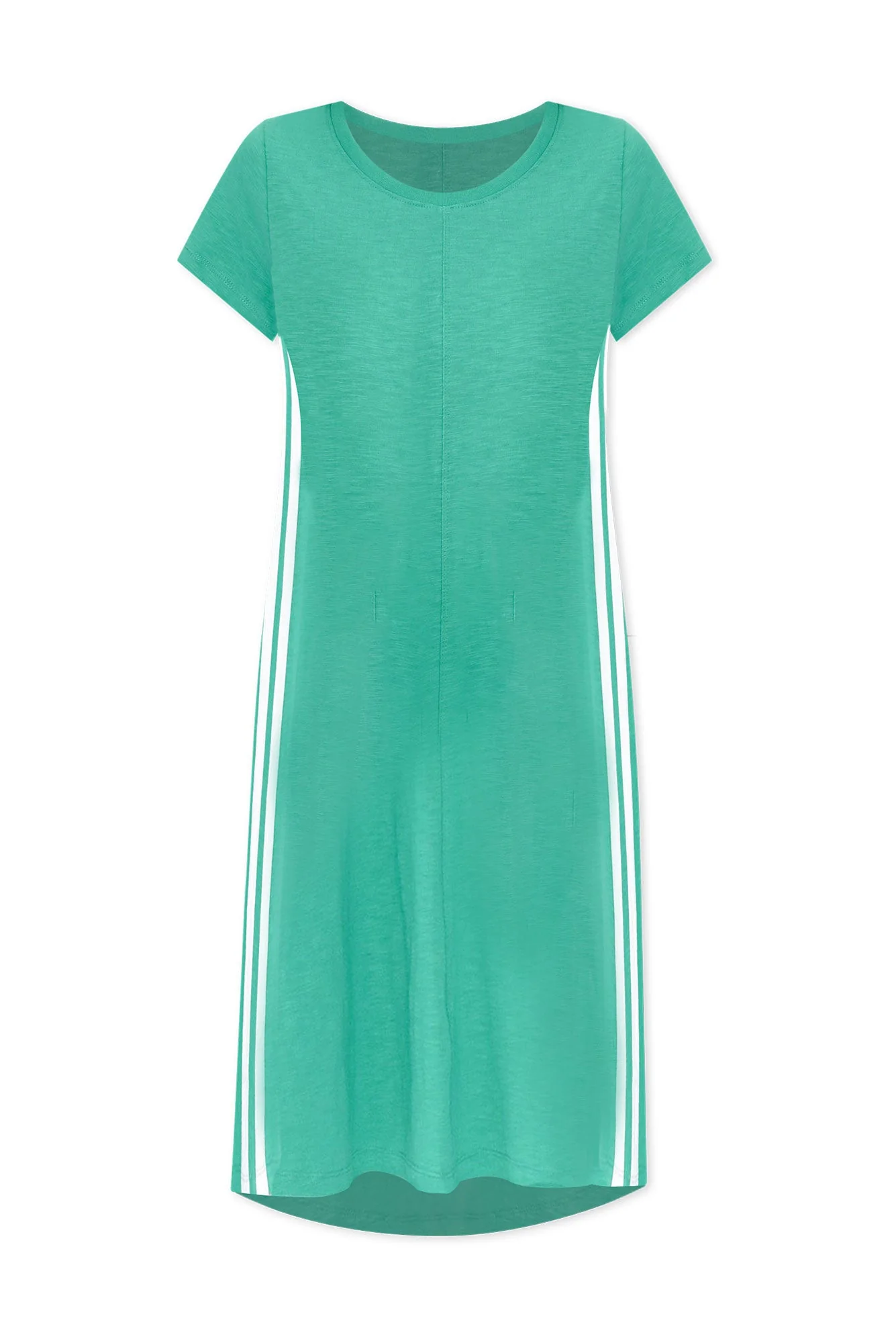 Recovery Green Trim Cotton Dress