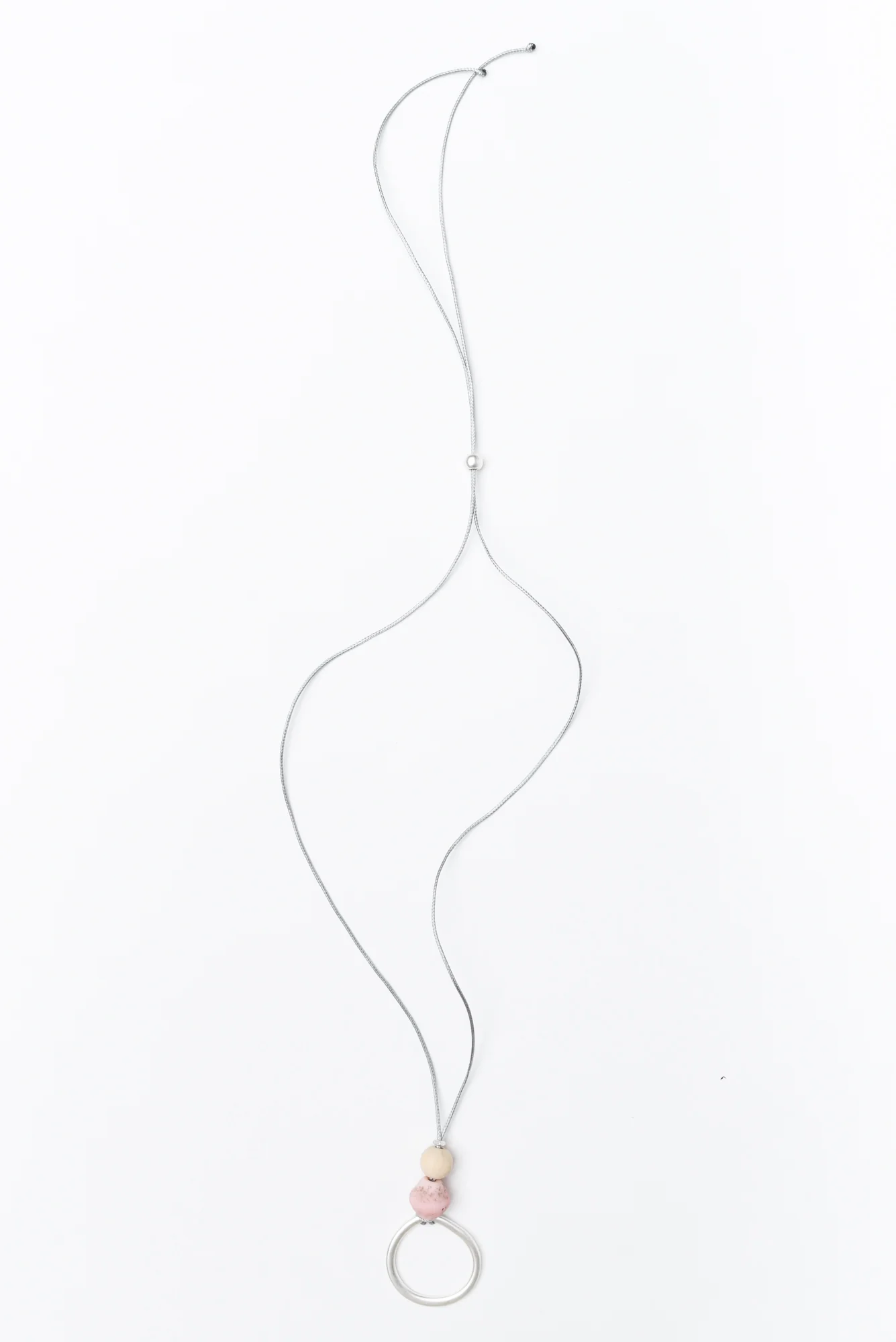 Amica Silver Circle Pendant Necklace