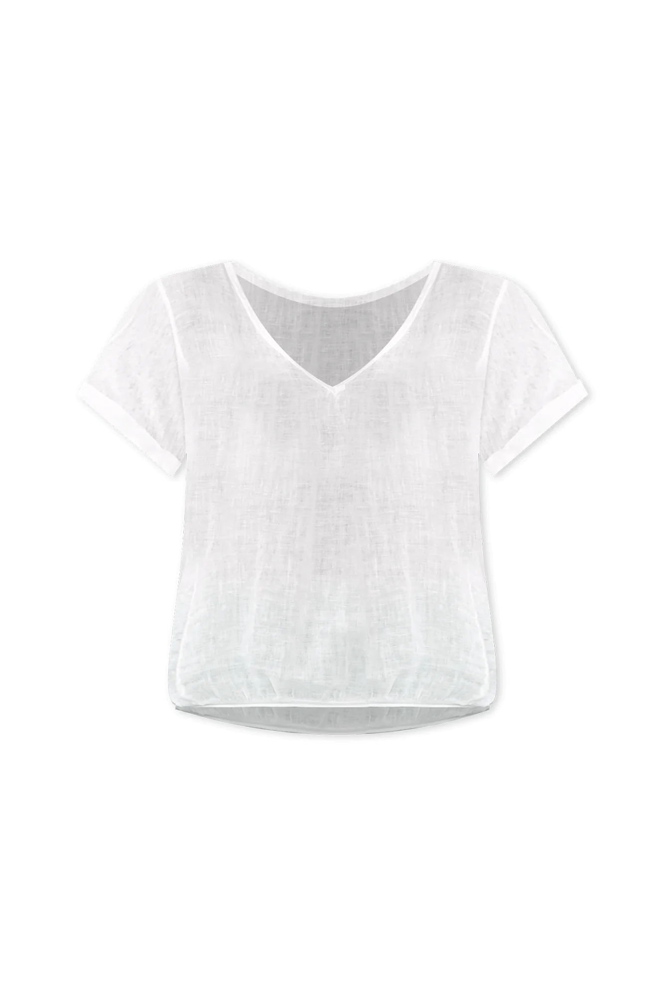 Effie White Linen Tee
