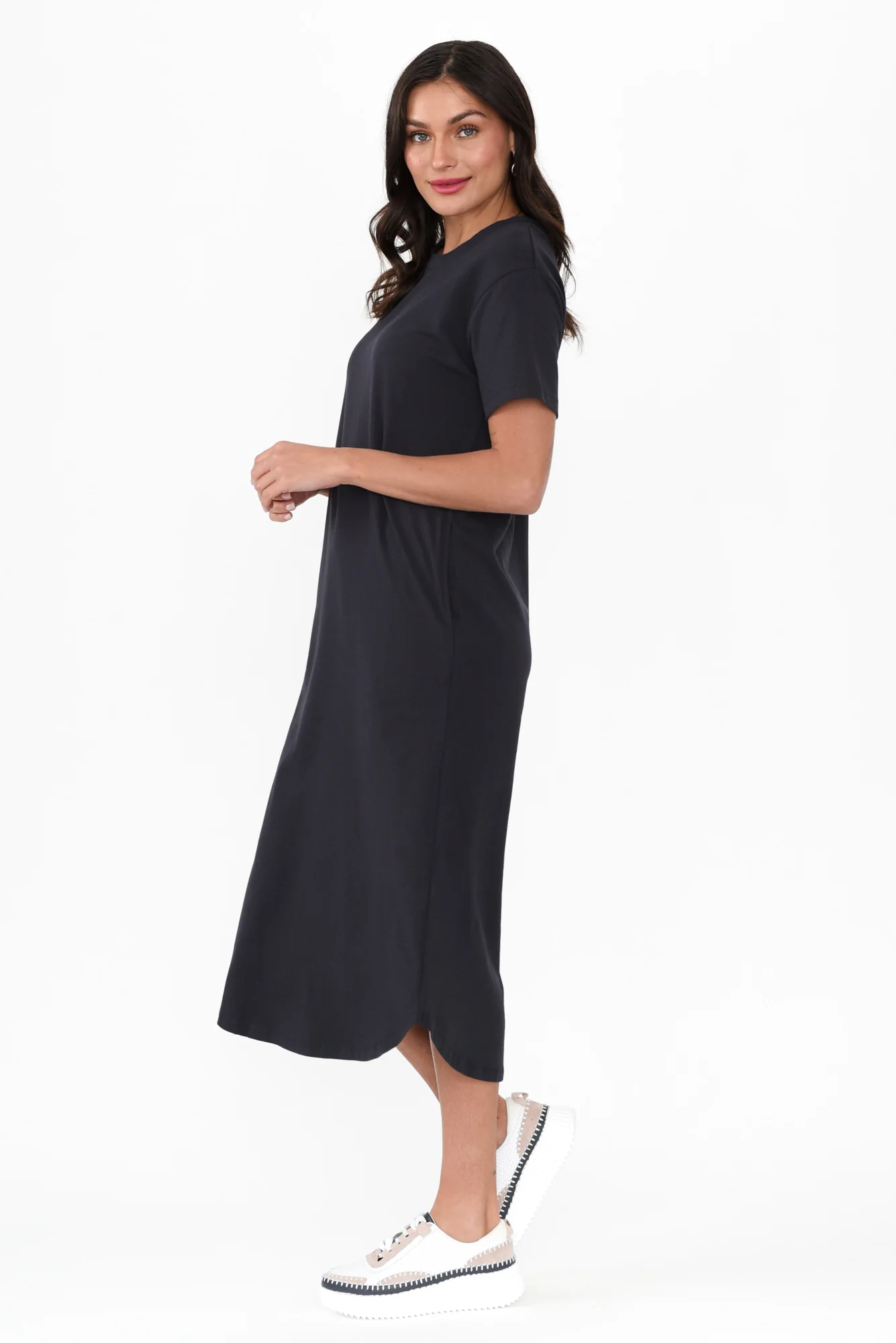 Ottawa Navy Cotton Tee Dress