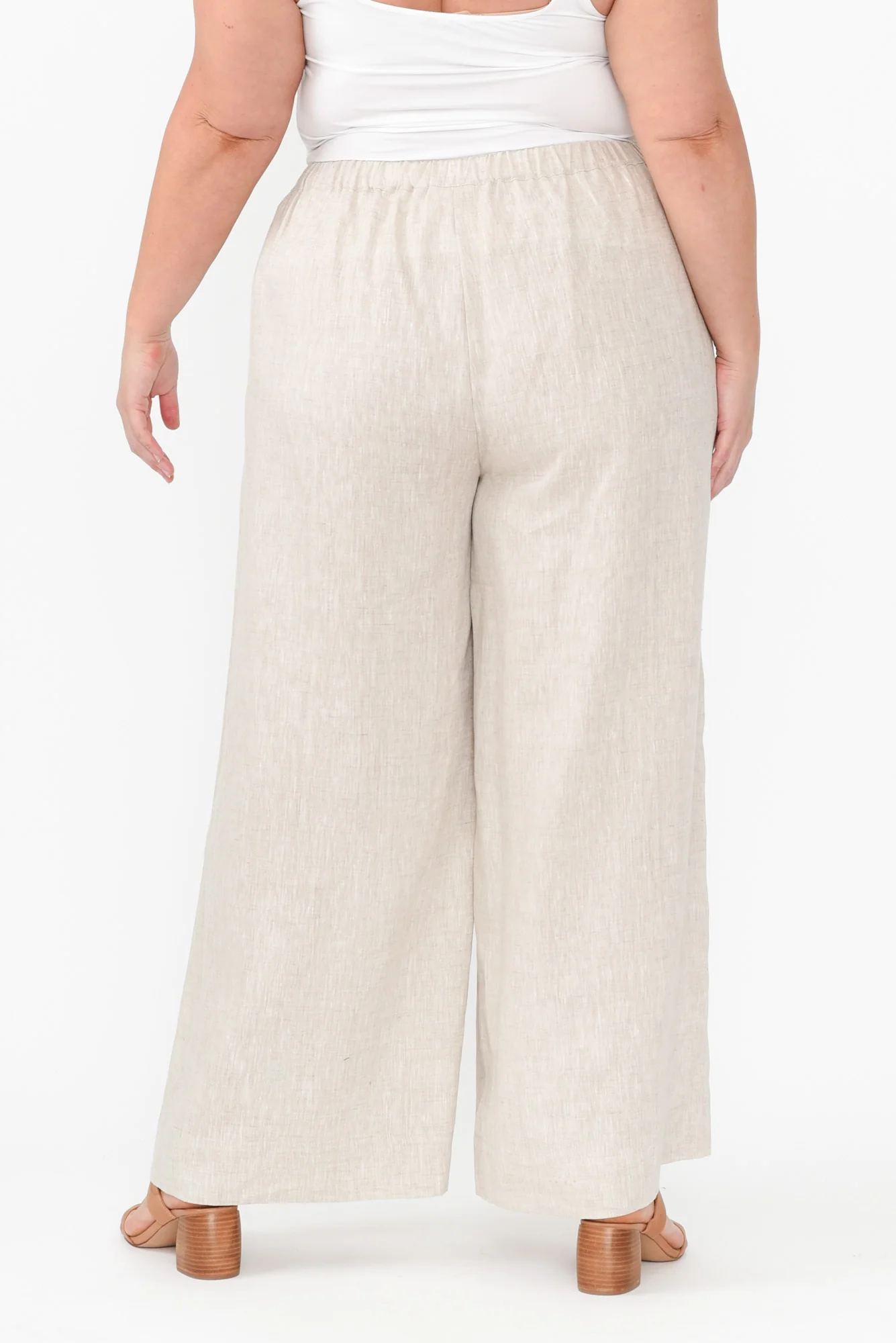 Jimmie Natural Linen Tie Pants