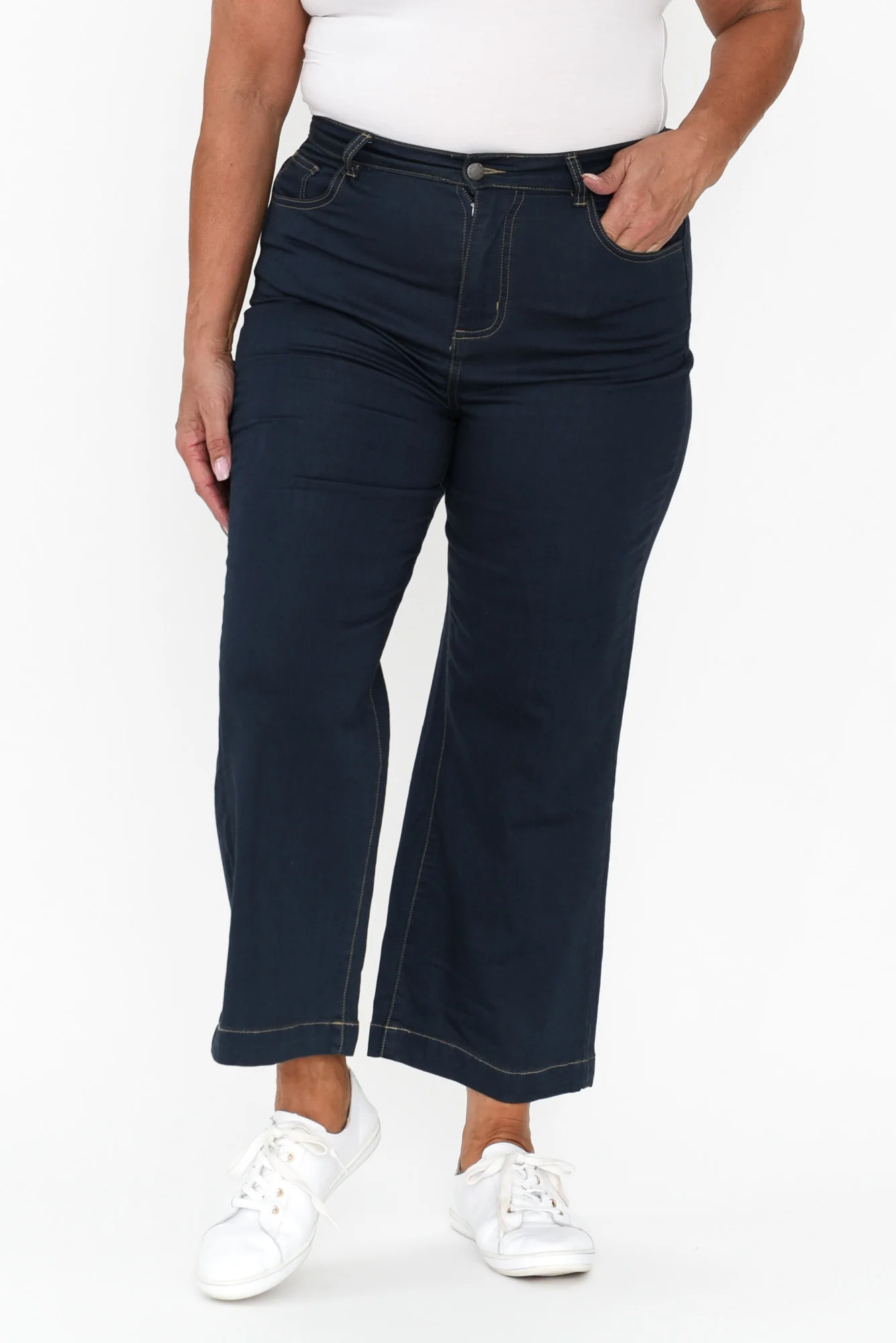 Winnie Dark Denim Wide Leg Jeans