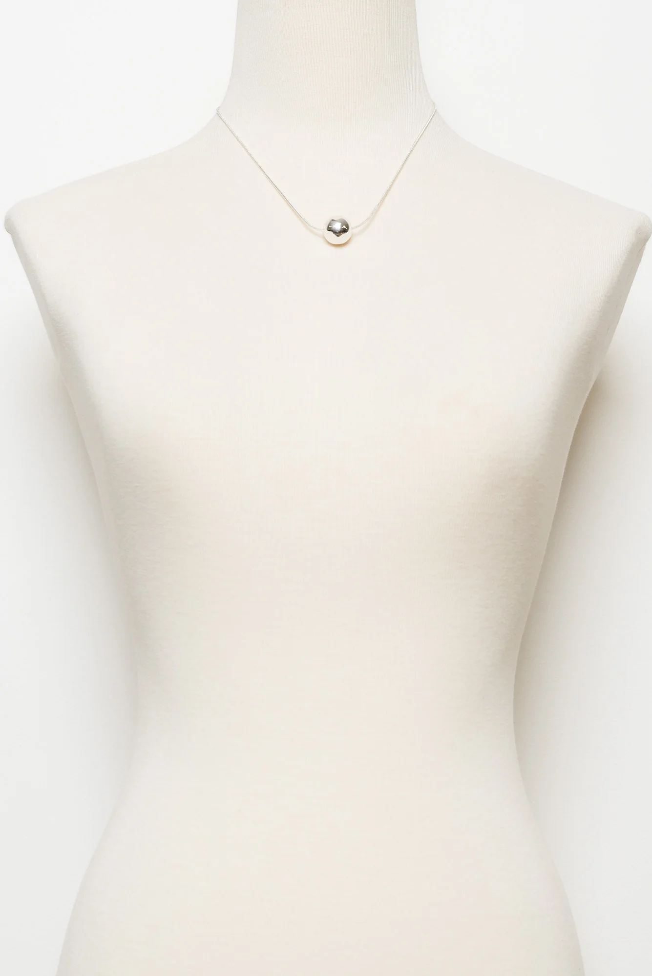 Innes Silver Ball Pendant Necklace