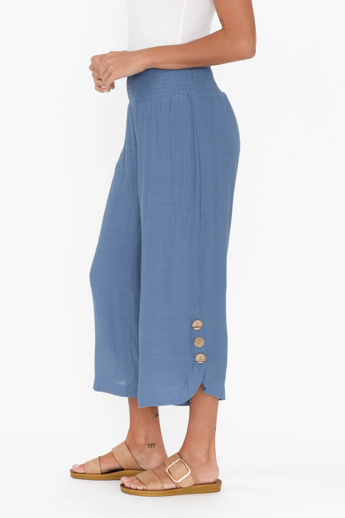 Lettie Steel Button Pant