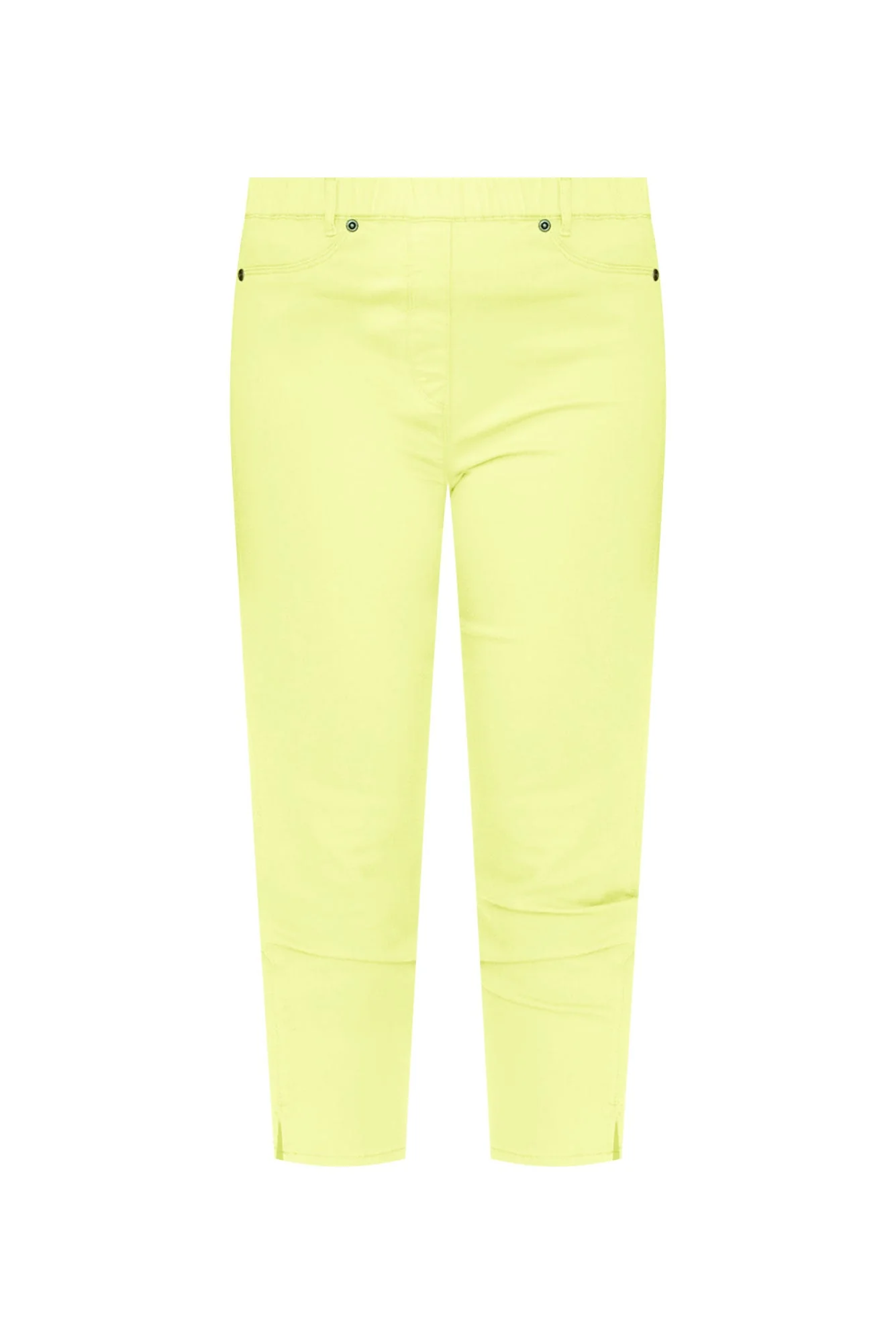 Reed Lime Stretch Cotton Capri Pants