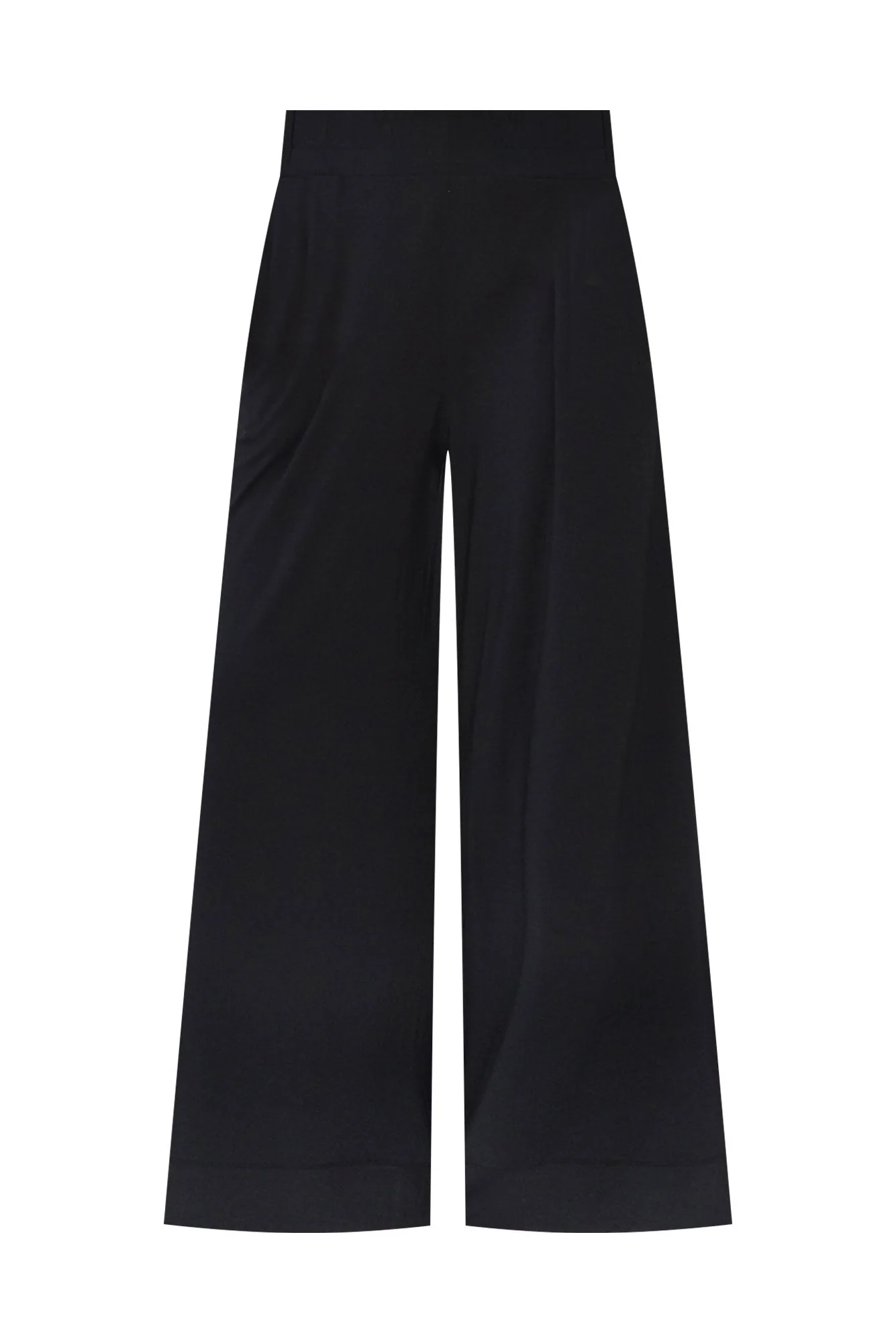Lola Black Micro Modal Wide Leg Pants
