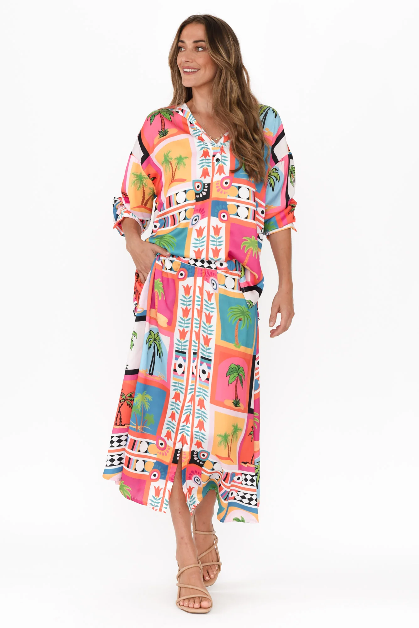 Sulky Pink Tropical Skirt