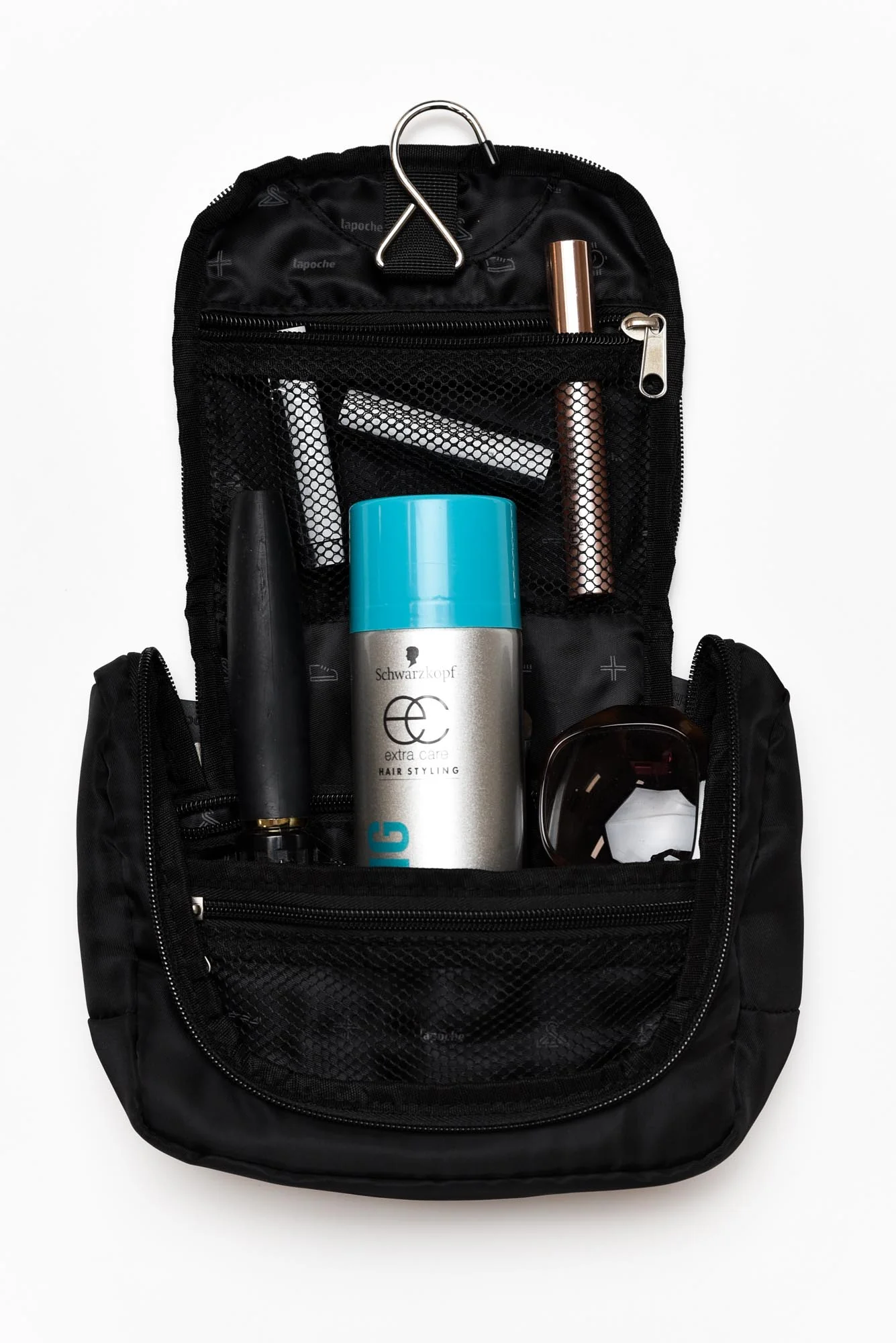 Rae Black Small Toiletry Organiser