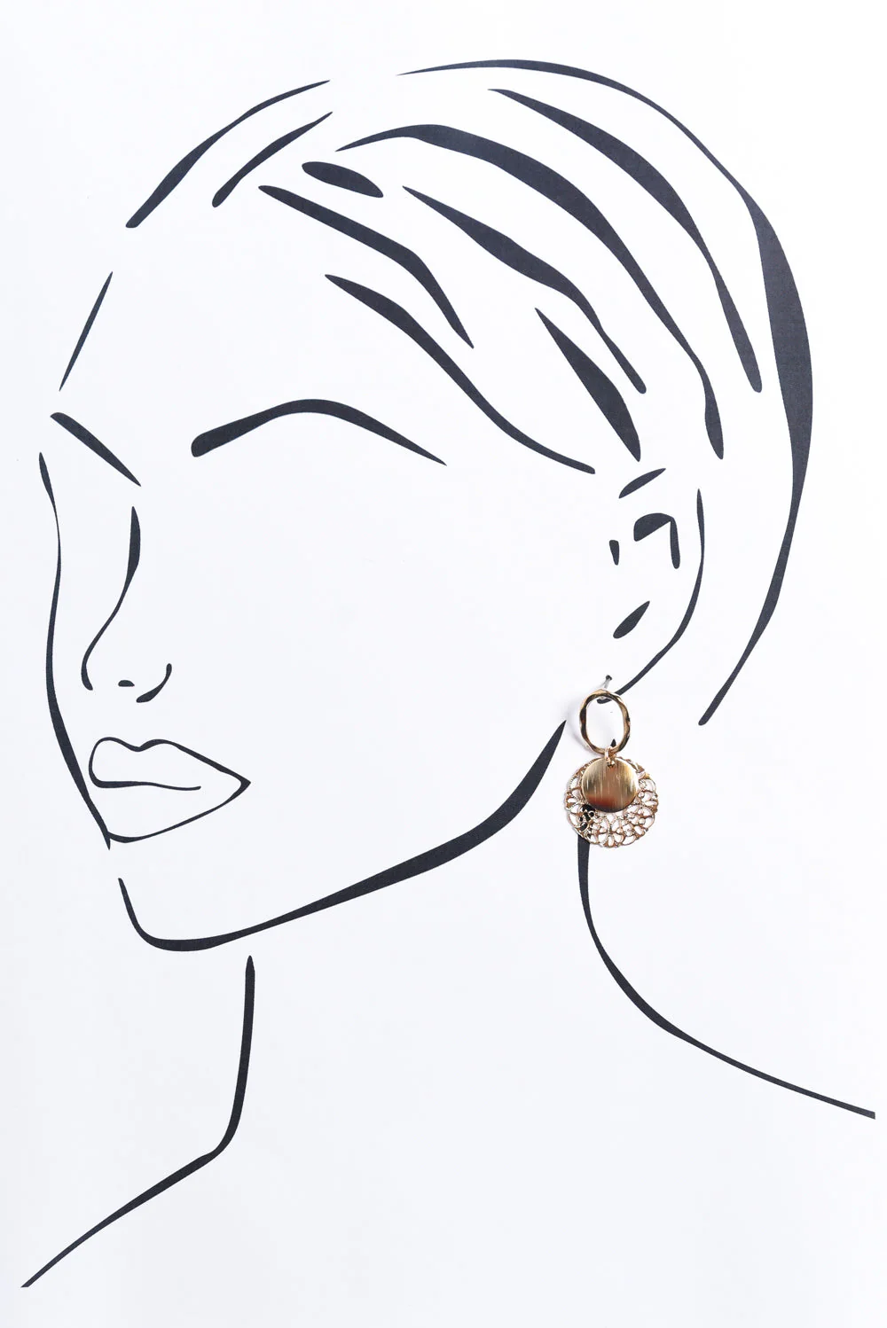 Wynna Gold Disc Earrings