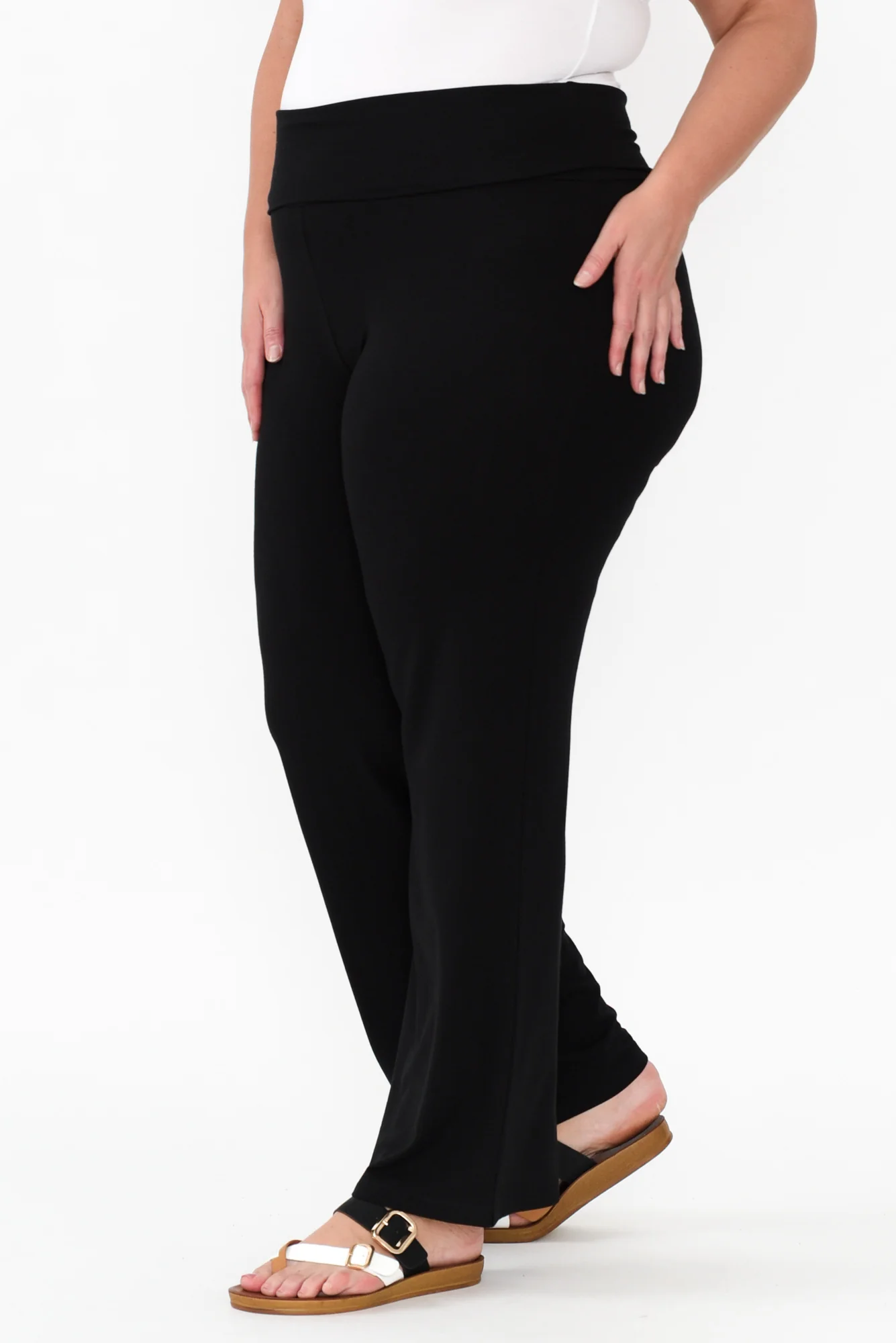 Pamela Black Bamboo Pants