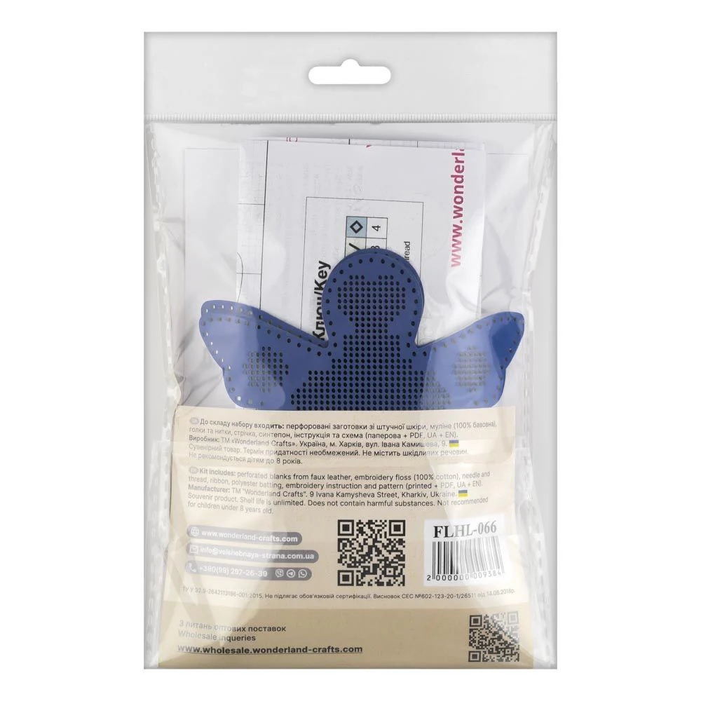 Cross Stitch Kit Angel Christmas Ornament DIY Christmas Ornament on Faux Leather