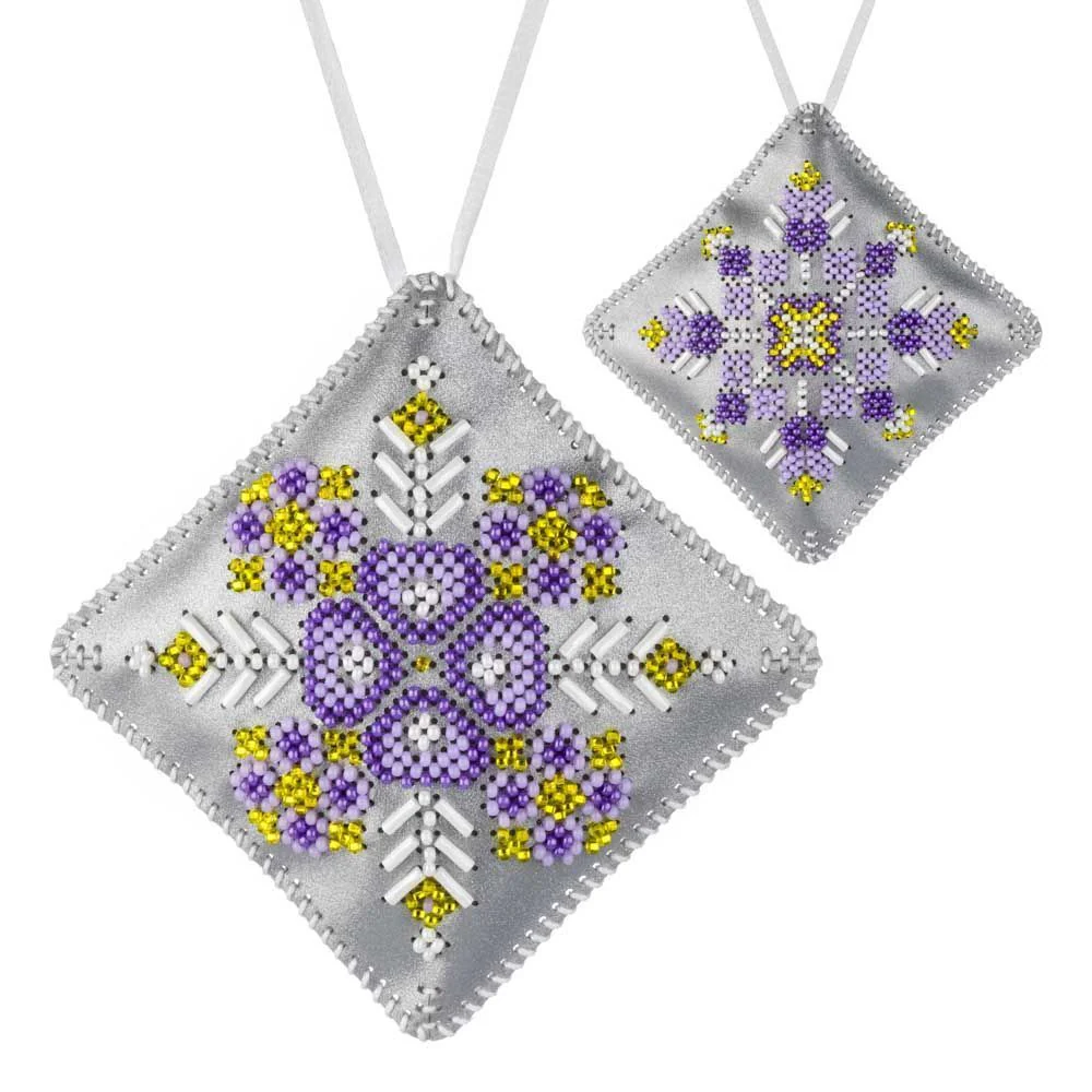 Beaded Embroidery Kit Mini Pillow Christmas Ornament��