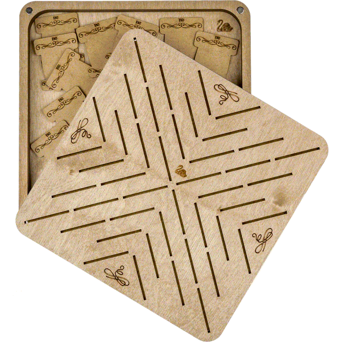 Box for handicraft + 46 bobbins FLZB(N)-062