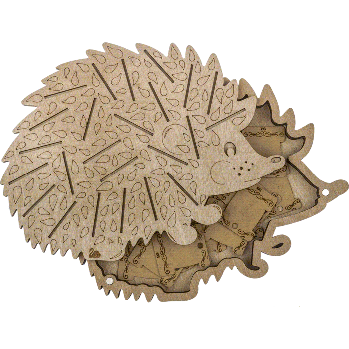 Box for handicraft + 26 bobbins 