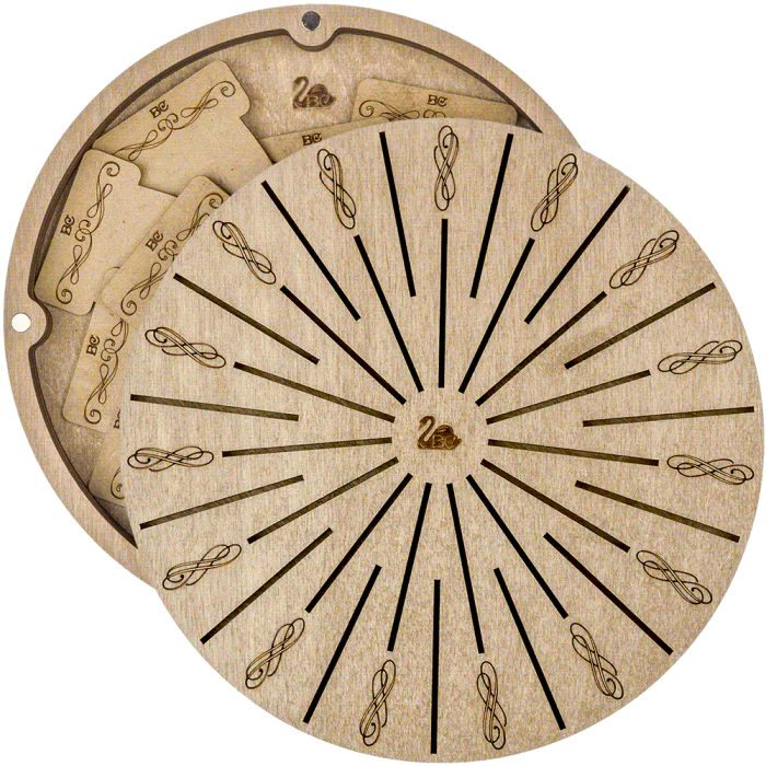 Box for handicraft + 32 bobbins FLZB(N)-057