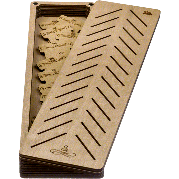 Box for handicraft + 28 bobbins FLZB(N)-041