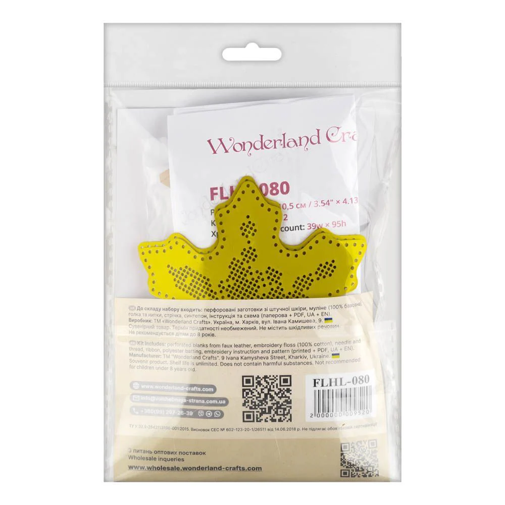 Cross Stitch Kit Snowflake Christmas Ornament DIY Christmas Ornament on Faux Leather