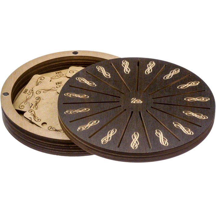 Box for handicraft + 17 bobbins