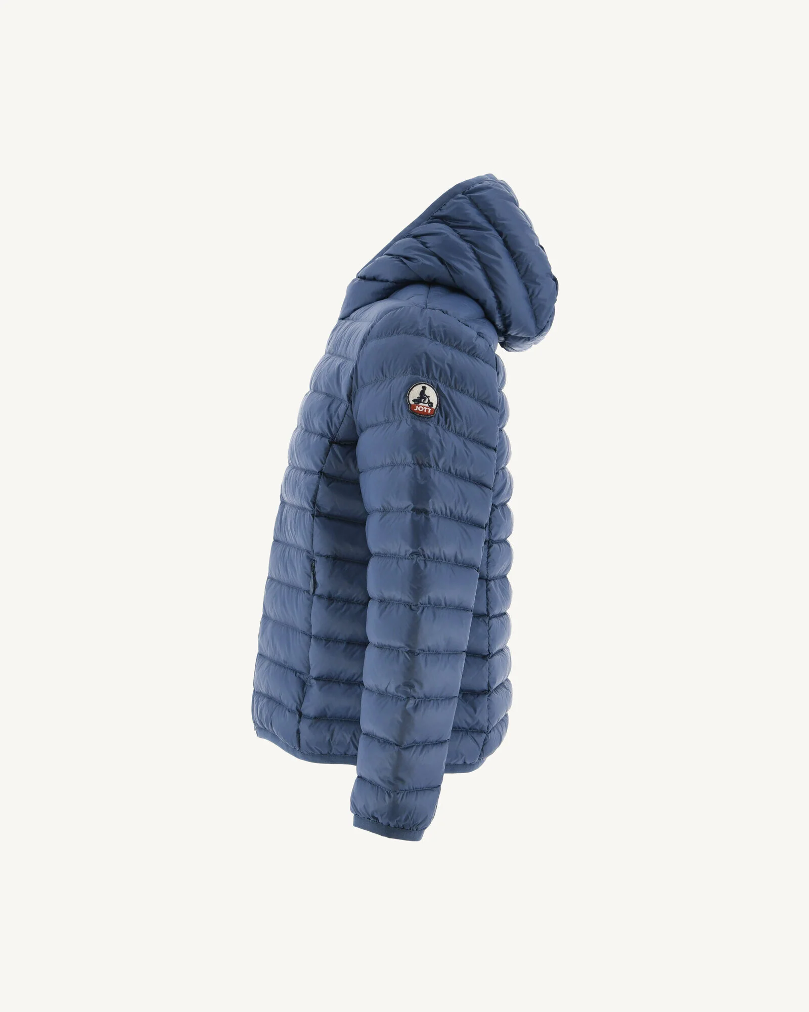 Down jacket light hooded Kid Blue jeans Hugo