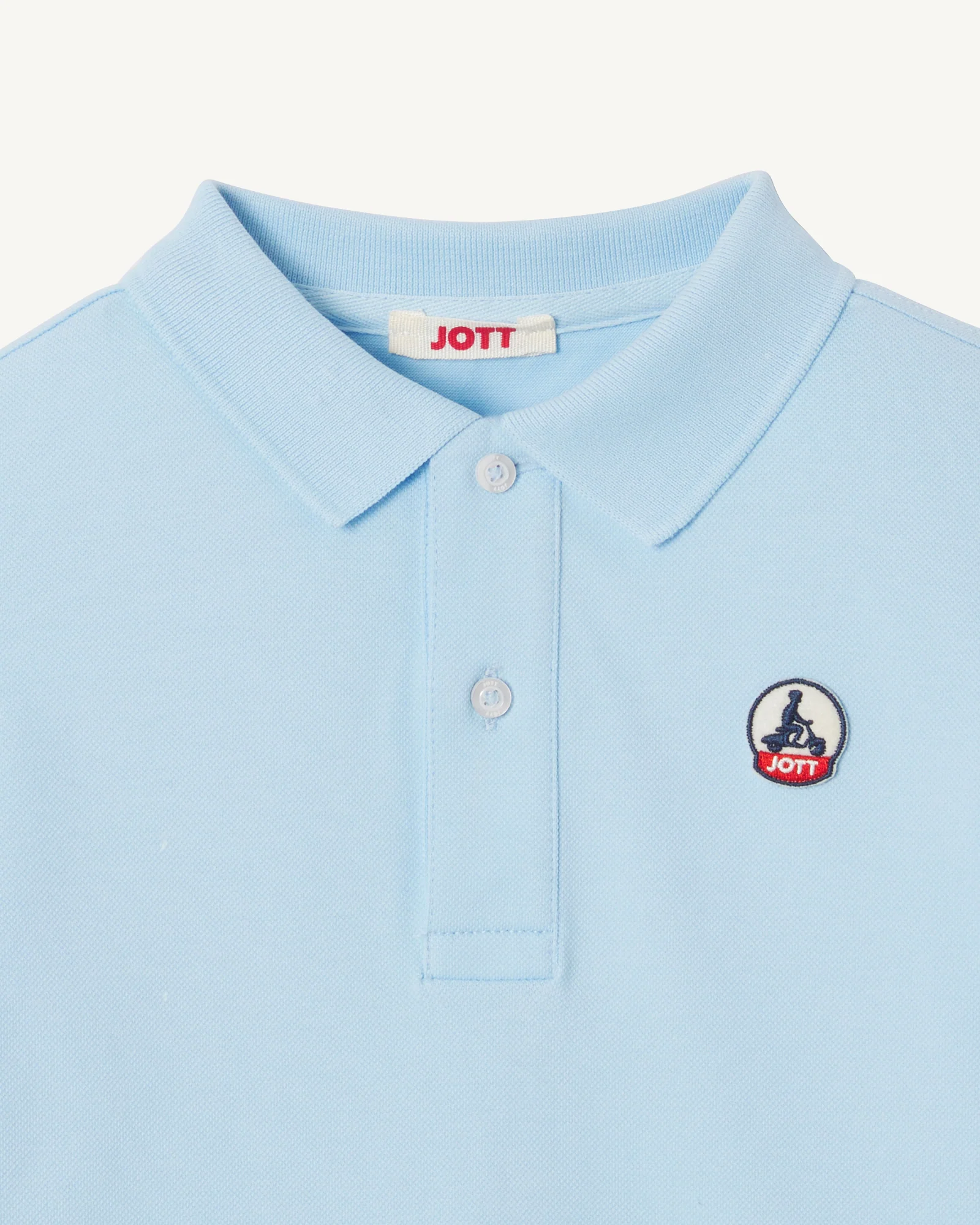 Polo Kid en organic cotton Bleu céleste Salvador