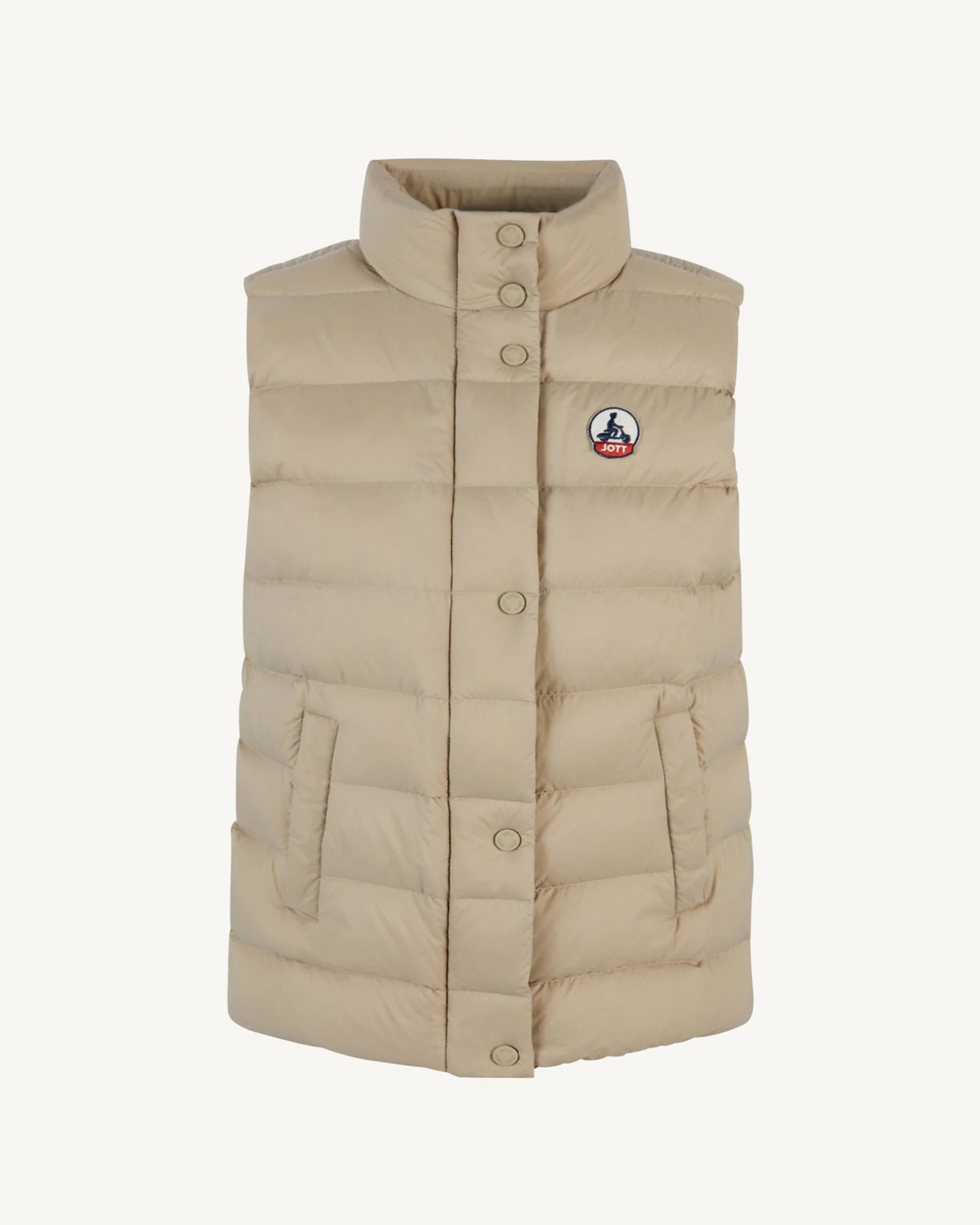 Down jacket light sleeveless Beige Valentine
