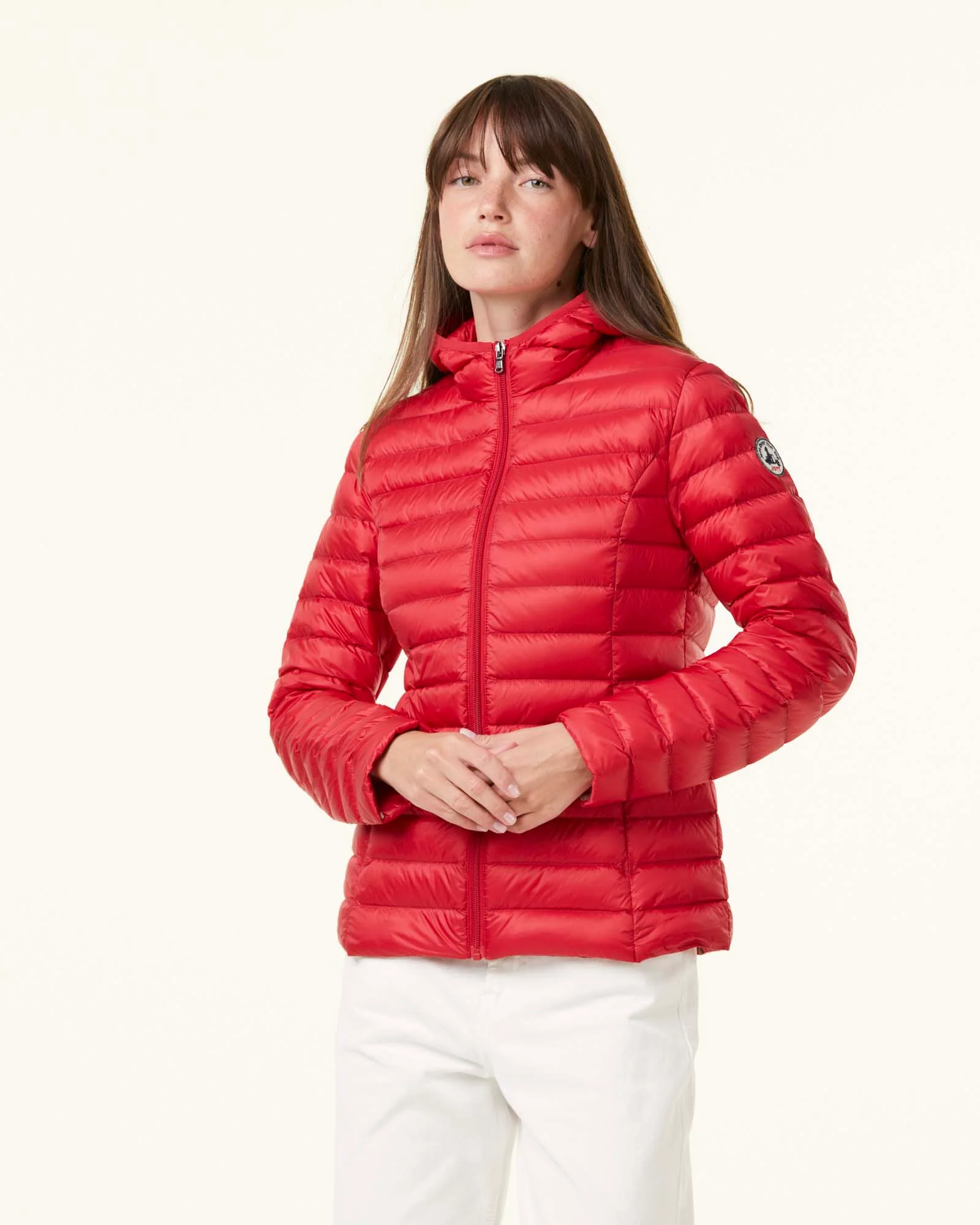 Light hooded puffer jacket Red Cloe
