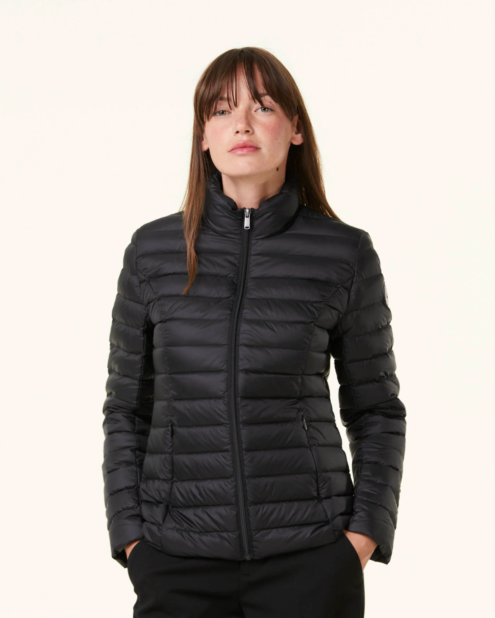 Black Cha lightweight padded jacket