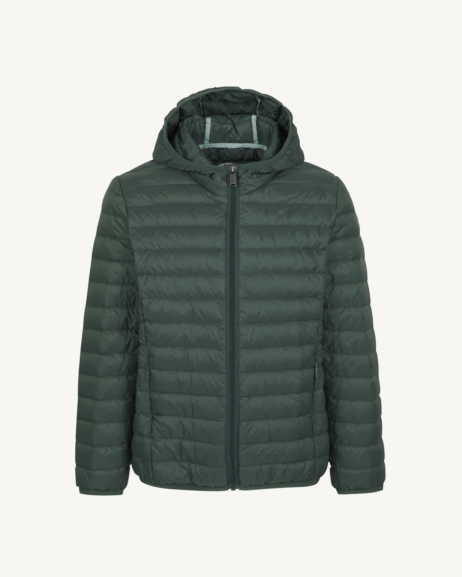 Down jacket light hoodie Kid Celadon green Hugo