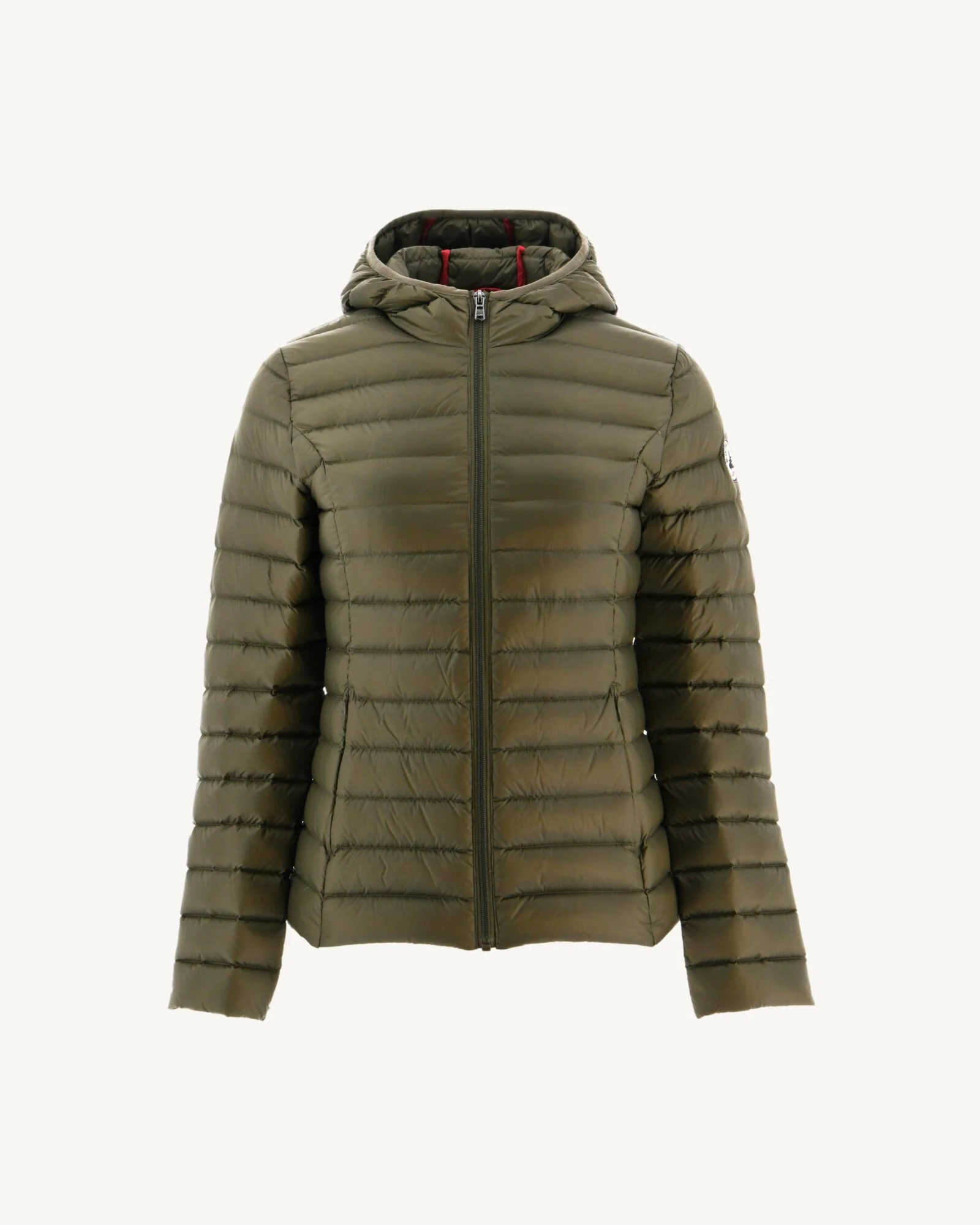 Lightweight hooded Army Cloe down jacket