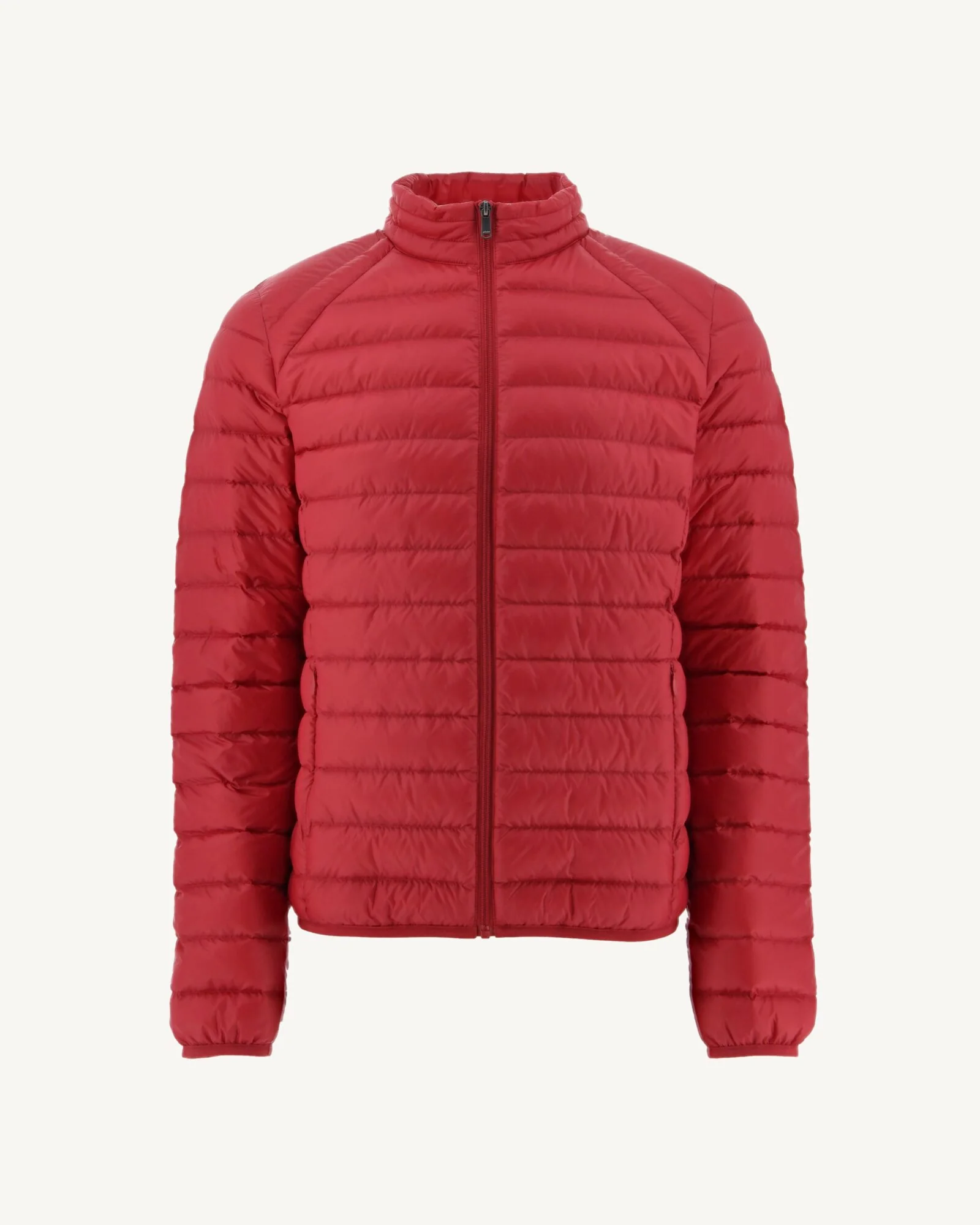 Matt red lightweight padded jacket