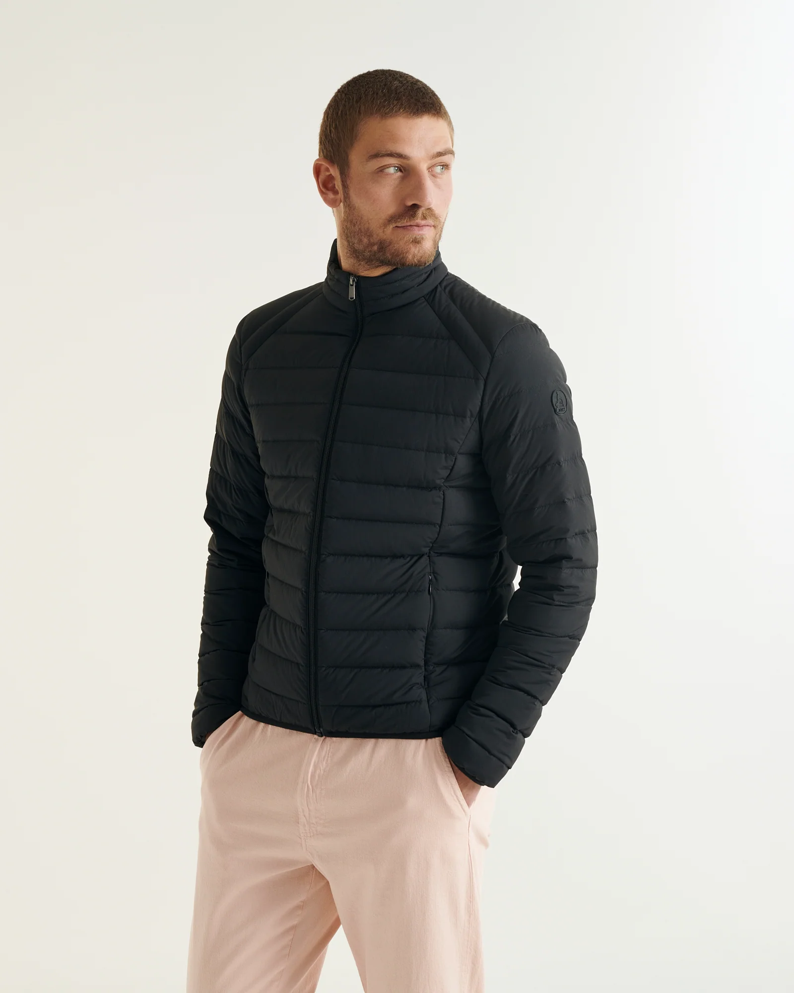 Down jacket light stretch Noir Aragon