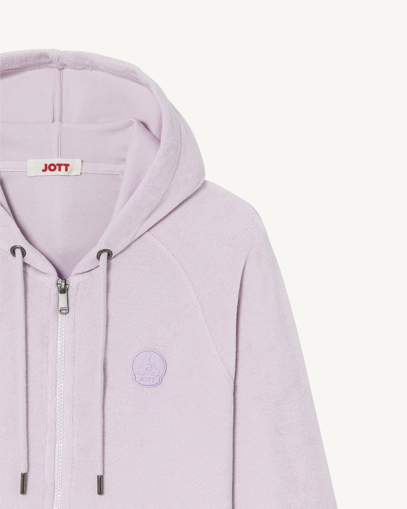 Pale mauve Coral 2.0 terry zip jacket