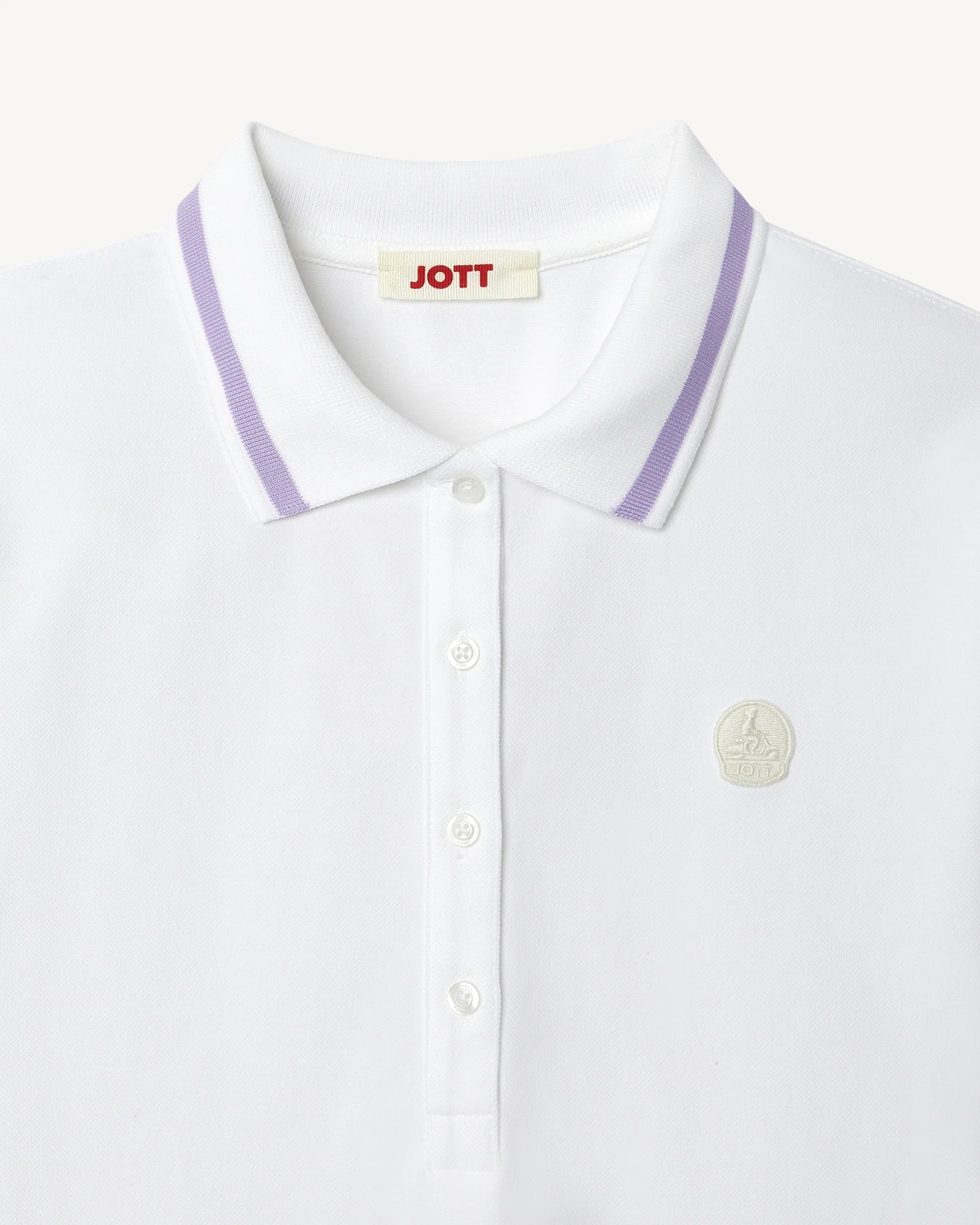 Stretch polo shirt White Gaia