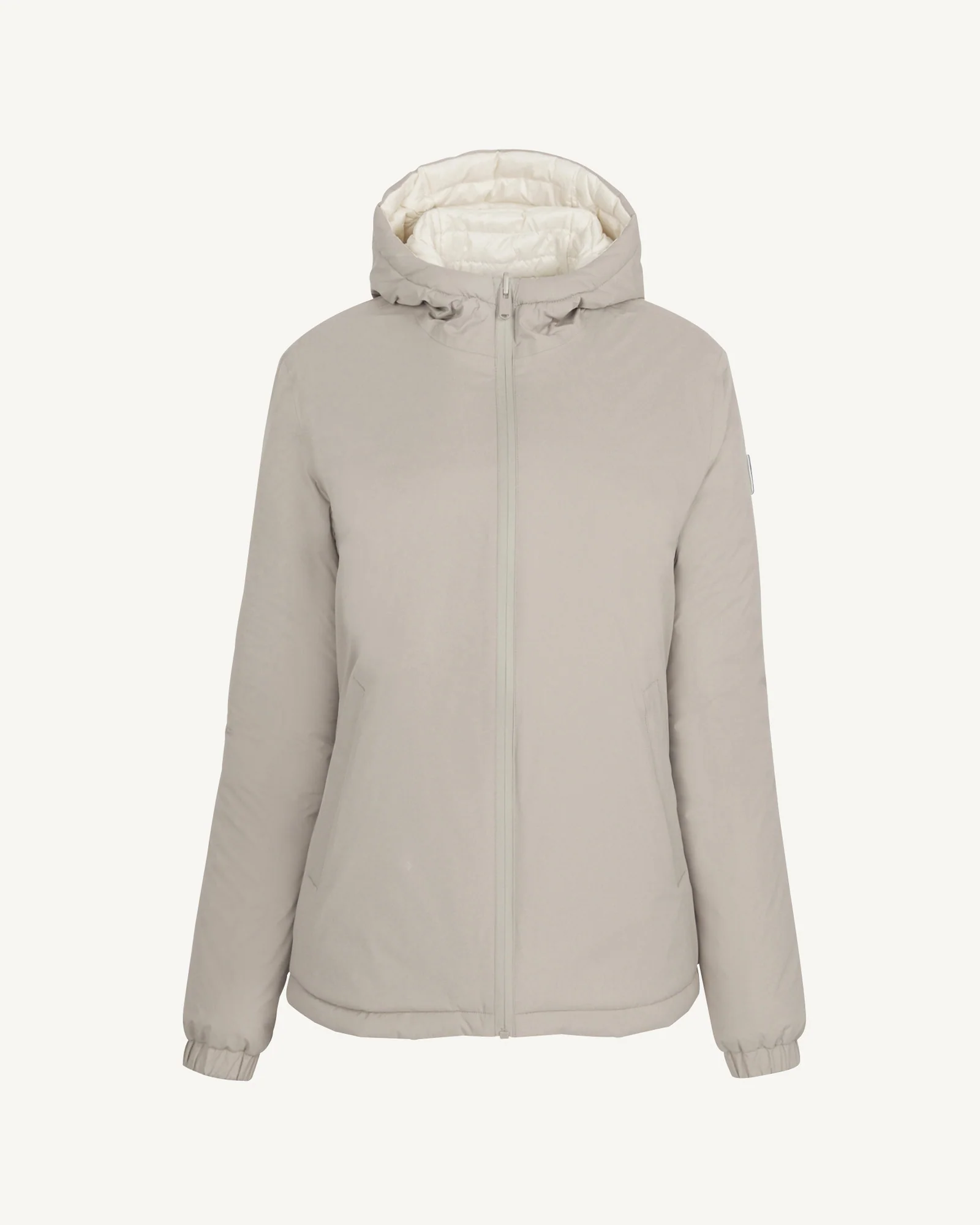 Down jacket reversible hooded Ultralight Beige/Argile Bangkok 2.0