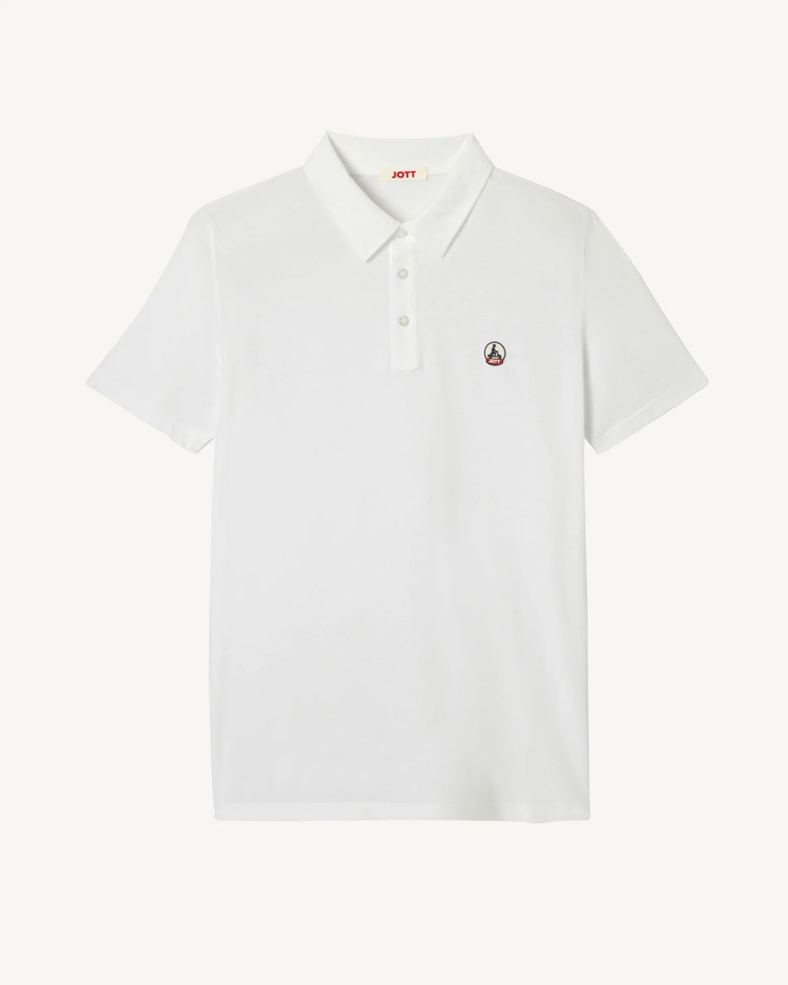 Polo shirt in organic cotton White Lavan