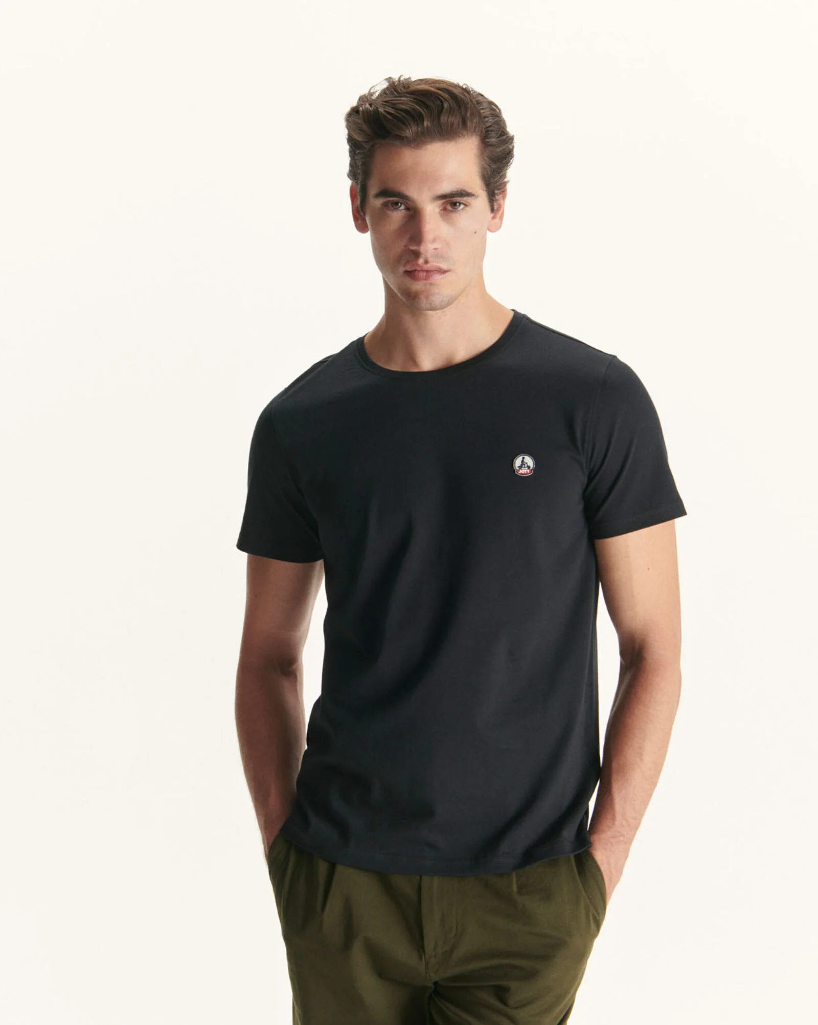 Organic cotton t-shirt Black Pietro
