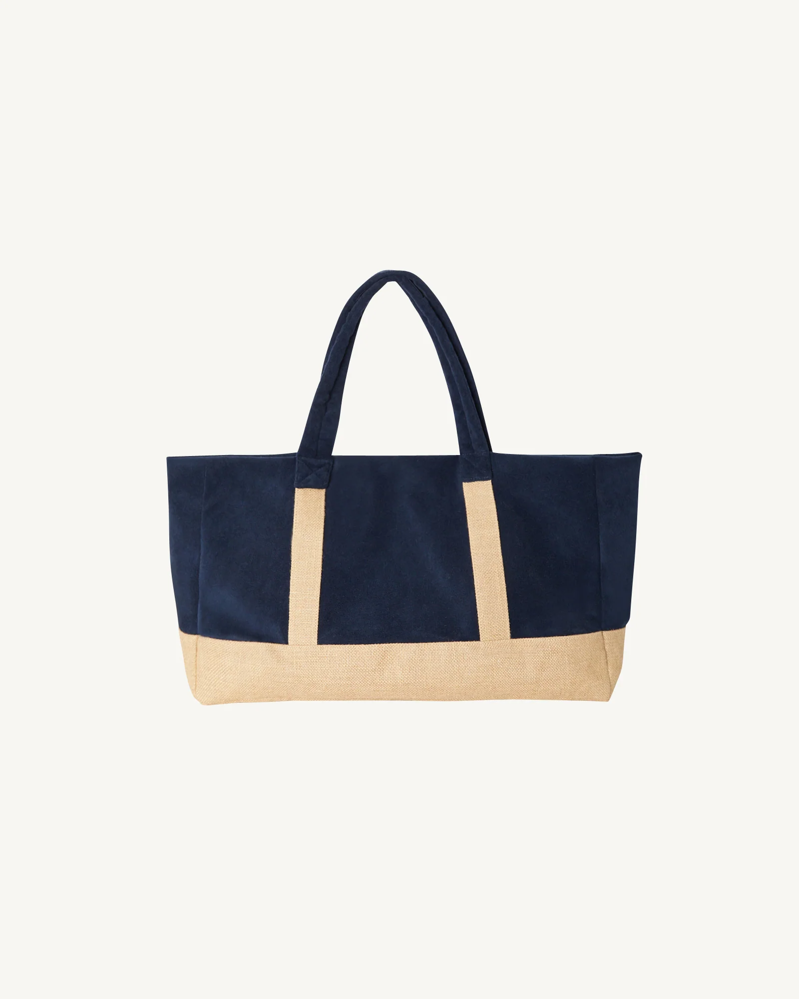 Two-material beach tote bag Marine Shell
