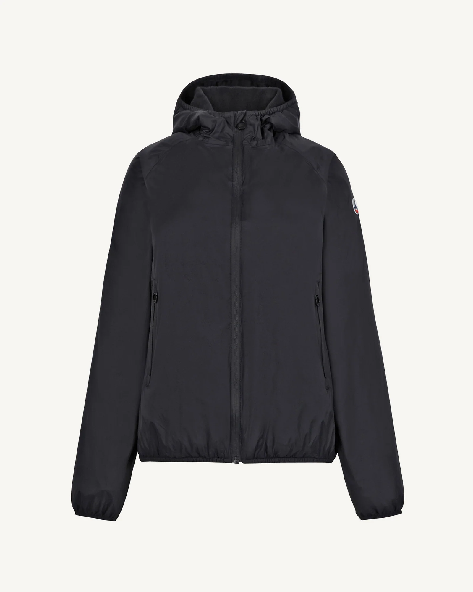 Fleece-lined raincoat Black Feroe Polar